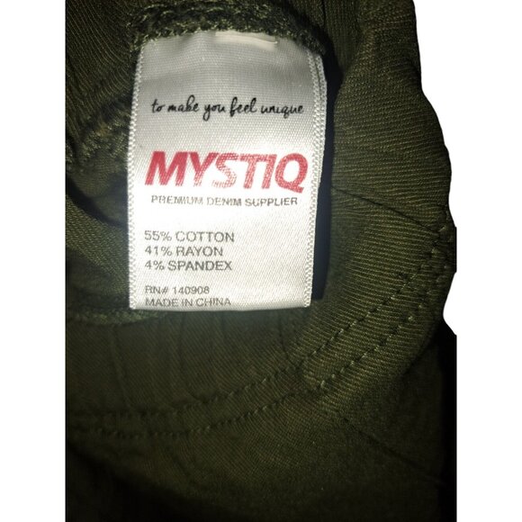 Mystiq Green Moto Athleisure Minimalistic Urban Edgy Street Utility Pants Medium - Picture 10 of 11